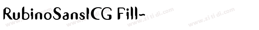 RubinoSansICG Fill字体转换